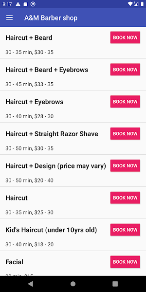 A&M Barber shop Screenshot 2