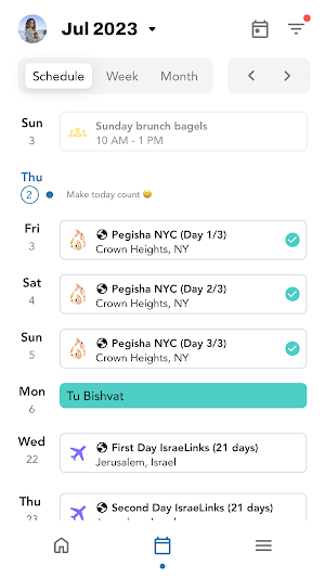 Chabad Student App Screenshot 1