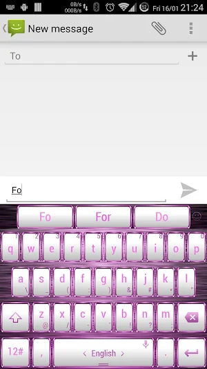 Theme for TPKeyboard FW Pink Screenshot 2