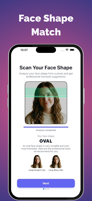 Face Shape AI: Hair & Color Screenshot 1