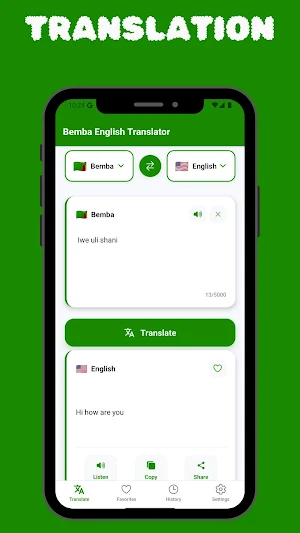Bemba English Translator Screenshot 0