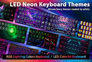 Neon LED Keyboard - RGB Themes Screenshot 3