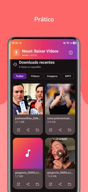 Nouxi: Baixar Vídeos Instagram Screenshot 2