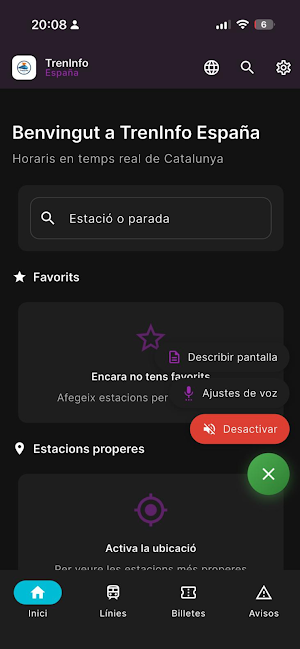 TrenInfo España Screenshot 1