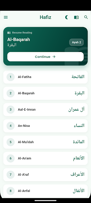Hafiz - Quran Memorization Screenshot 2