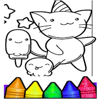 Kawaii coloring book for kids