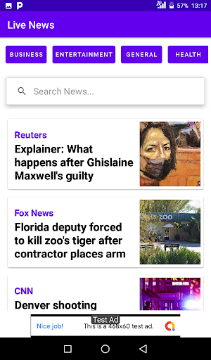Live News Screenshot 1