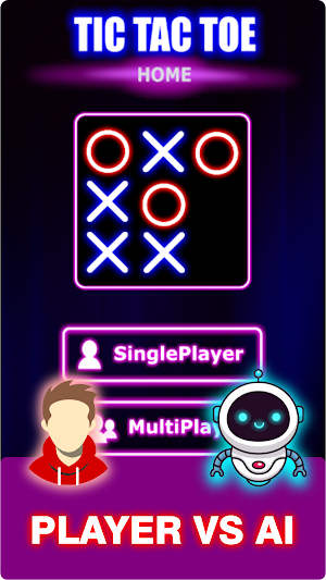 Tic Tac Toe Home : 2 Player XO Screenshot 2