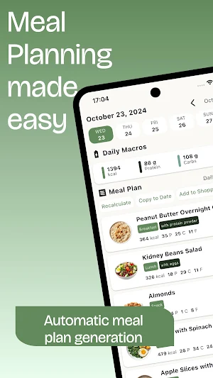 MealMate - Macro Meal Planner Screenshot 0