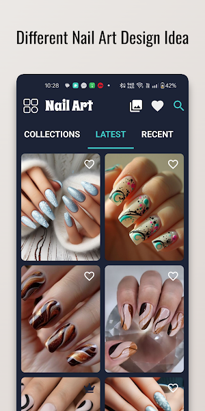 Abstract Swirls Nail Design Screenshot 0