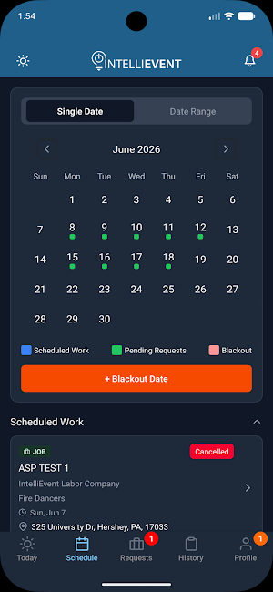 Lightning Labor Portal Screenshot 2