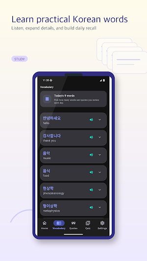 WordK: Korean Vocab Coach Screenshot 3