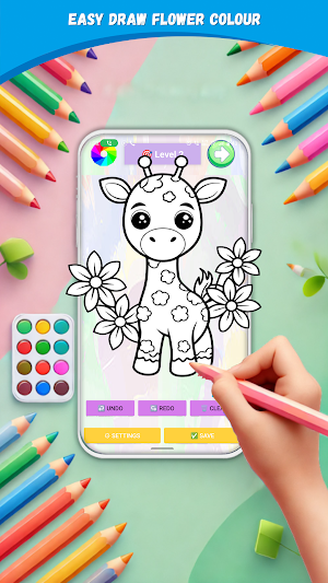 Flower Coloring Fun Screenshot 0
