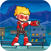 Boy Robot Gun Runner Adventure