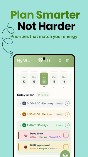 ZoBud: Daily Planner & Energy Screenshot 2
