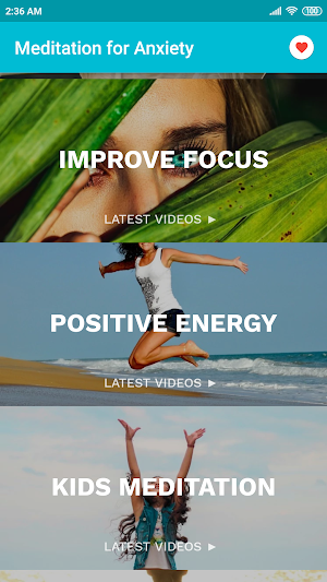 Anxiety Meditation App Screenshot 1