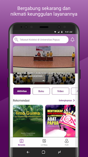 UNIPA Digital Library Screenshot 1