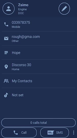 Dialer Circle Blue Theme Screenshot 3