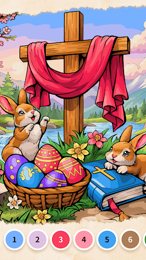 Faith Color By Number Game Screenshot 0