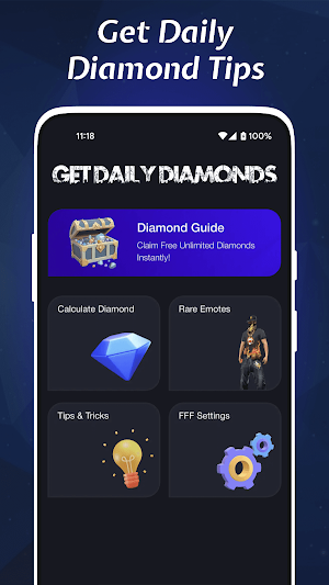Get FFFF Daily Diamonds Tips Screenshot 0