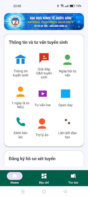 NEU Tuyển sinh Screenshot 0
