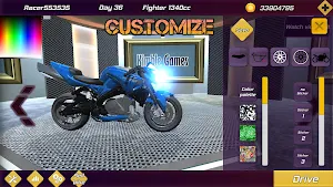 Drag Bikes 2 Wheelie Challenge motorbike edition Screenshot 1