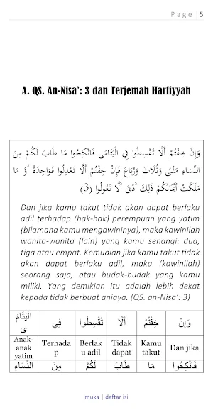 Tafsir Ahkam An-Nisa’ Poligami Screenshot 2