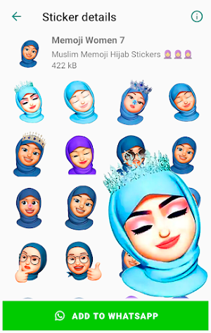 Memoji Islamic Muslim Stickers for WhatsApp Screenshot 1