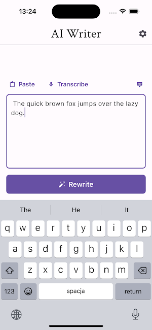 Paraphrase & Rewrite Screenshot 1