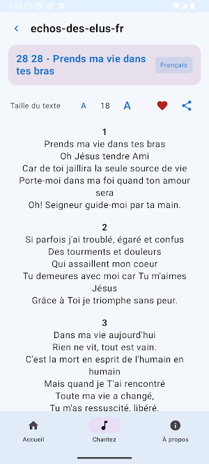 Chants D'Esperance Screenshot 3