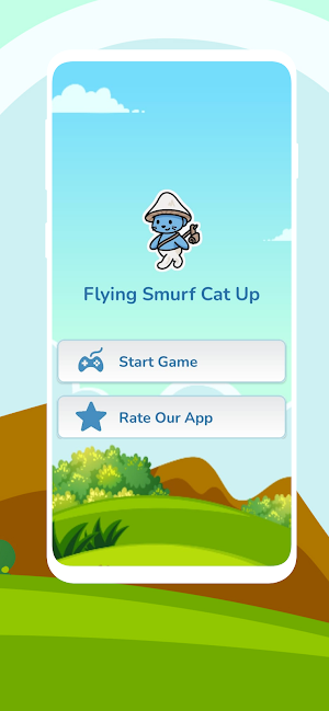 Flying Smurf Cat Up Screenshot 2