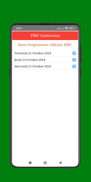 Résultat PMU Cameroun Screenshot 1