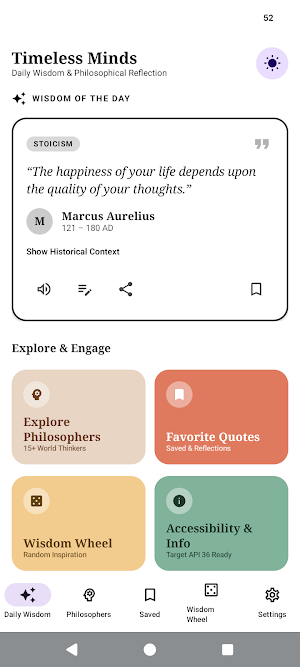 Timeless Minds: Daily Quotes Screenshot 3