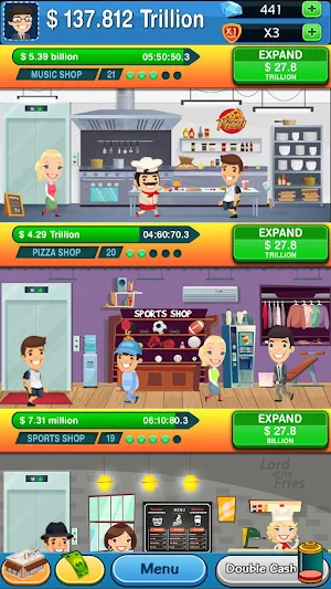 Idle Cash Clicker: Money Tycoon- Manager Simulator Screenshot 1