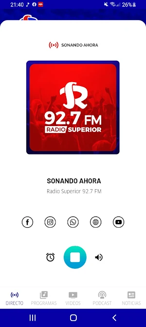 Radio Superior 92.7 FM Screenshot 2