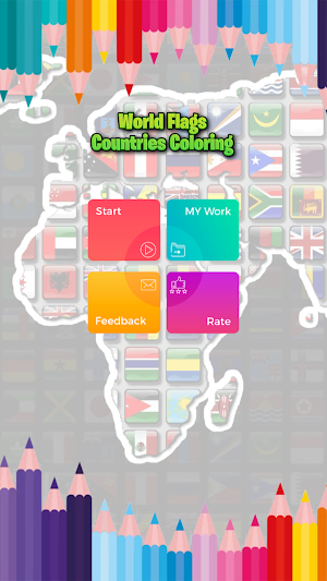 World Flags : Coloring Screenshot 0
