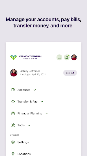 Vermont Fed CU Mobile Banking Screenshot 2