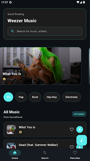 Weezer - Music Player Screenshot 0