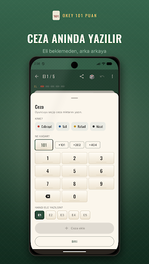 Okey 101 Score Pad & Tracker Screenshot 3