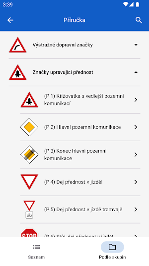 Dopravní Značky: Test & Kvíz Screenshot 3