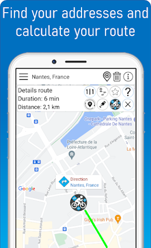 Bicycle lanes Nantes Screenshot 3