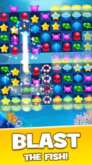 Fish Crush Match 3 Rescue Game Screenshot 2