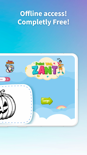 Paint with Zant: Kids Coloring Screenshot 1