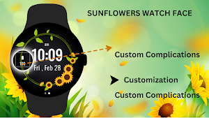 Sunflowers Watch Face Screenshot 3
