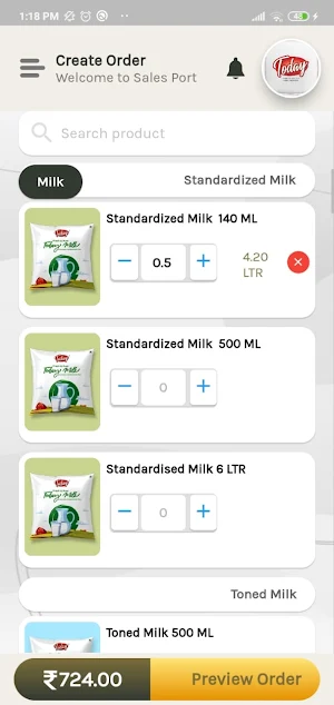 Today Distributor App Screenshot 2