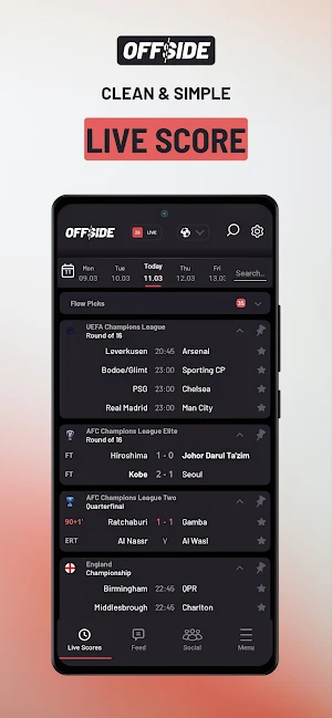Offside Scores Screenshot 0