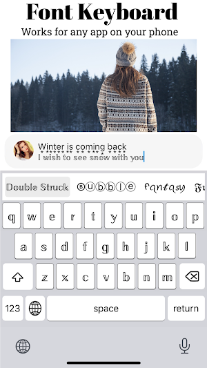 Font Keyboard - Get Cool Fonts Screenshot 0
