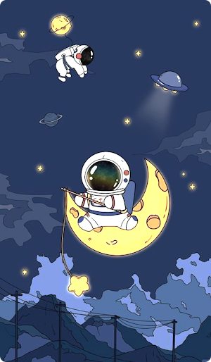 Astronaut Wallpaper Cute HD Screenshot 3