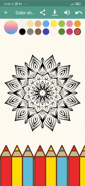 Mandala art - pencil drawing Screenshot 3