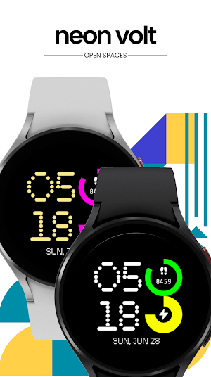 Neon Volt Watch Face Screenshot 1